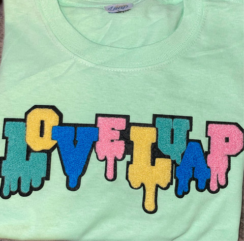 Mint Colormeluap Kids Drip shirt