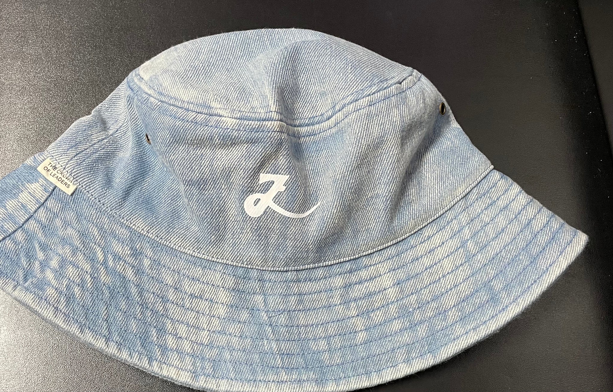 Denim Bucket (white signature Logo)