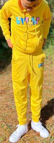 Yellow (Colormeluap) Drip logo Sweatsuit