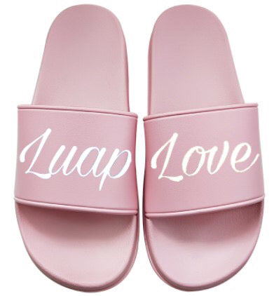 Women's Pink Love Luap slides